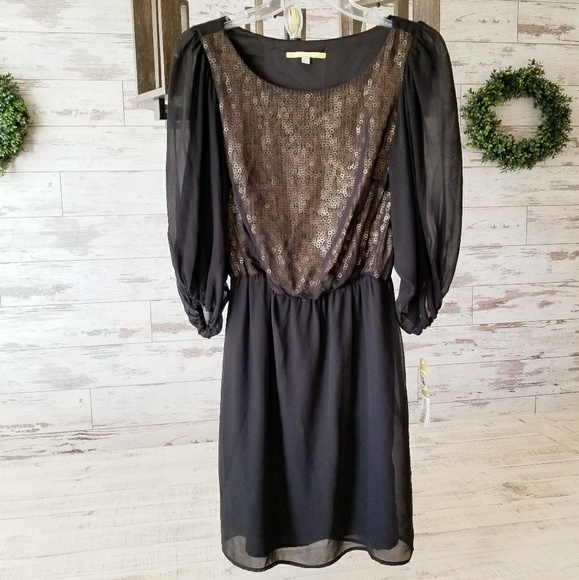 Holiday New Years Gianni Bini Fiona Sequin Midi Dress - Picture 1 of 8